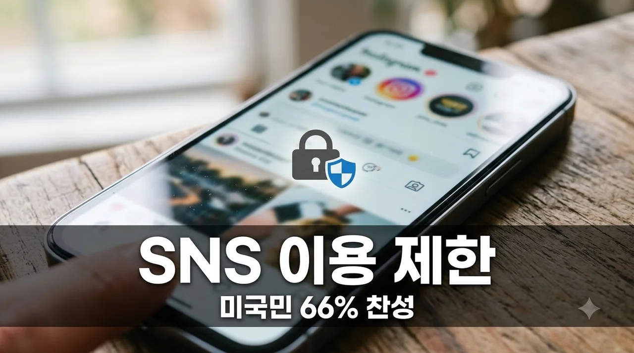 16세 미만 SNS 이용 제한법 미국민 66% 찬성, 청소년 보호 규제 강화될까