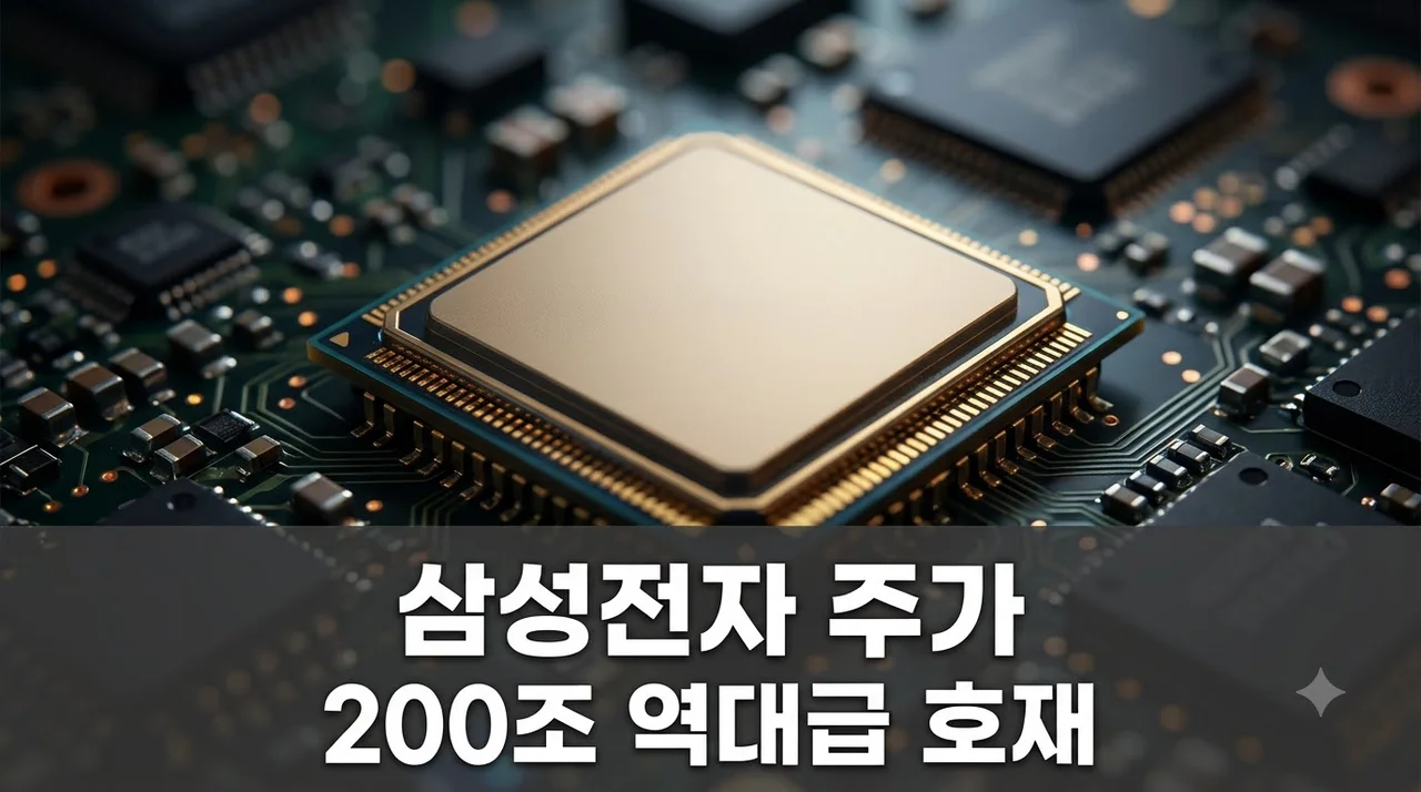 삼성전자 주가 전망, 200조 주주환원 예고에 확신의 매수 구간 진입