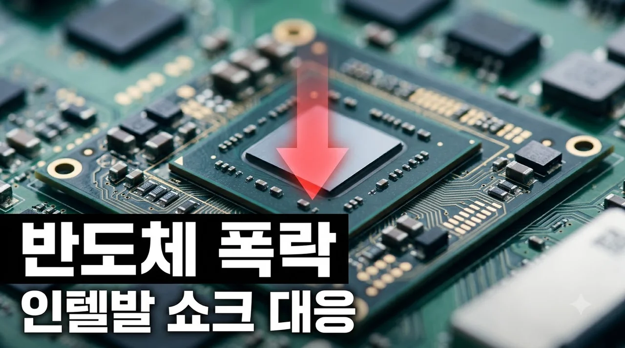 뉴욕증시 반도체 하락 인텔발 악재와 엔비디아 급락 긴급 대응 전략