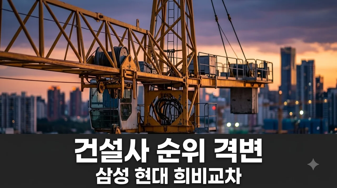[리얼분석] 2026 시공능력평가 순위 대변동! 삼성 웃고 현대 울었다? 내년 전망 총정리