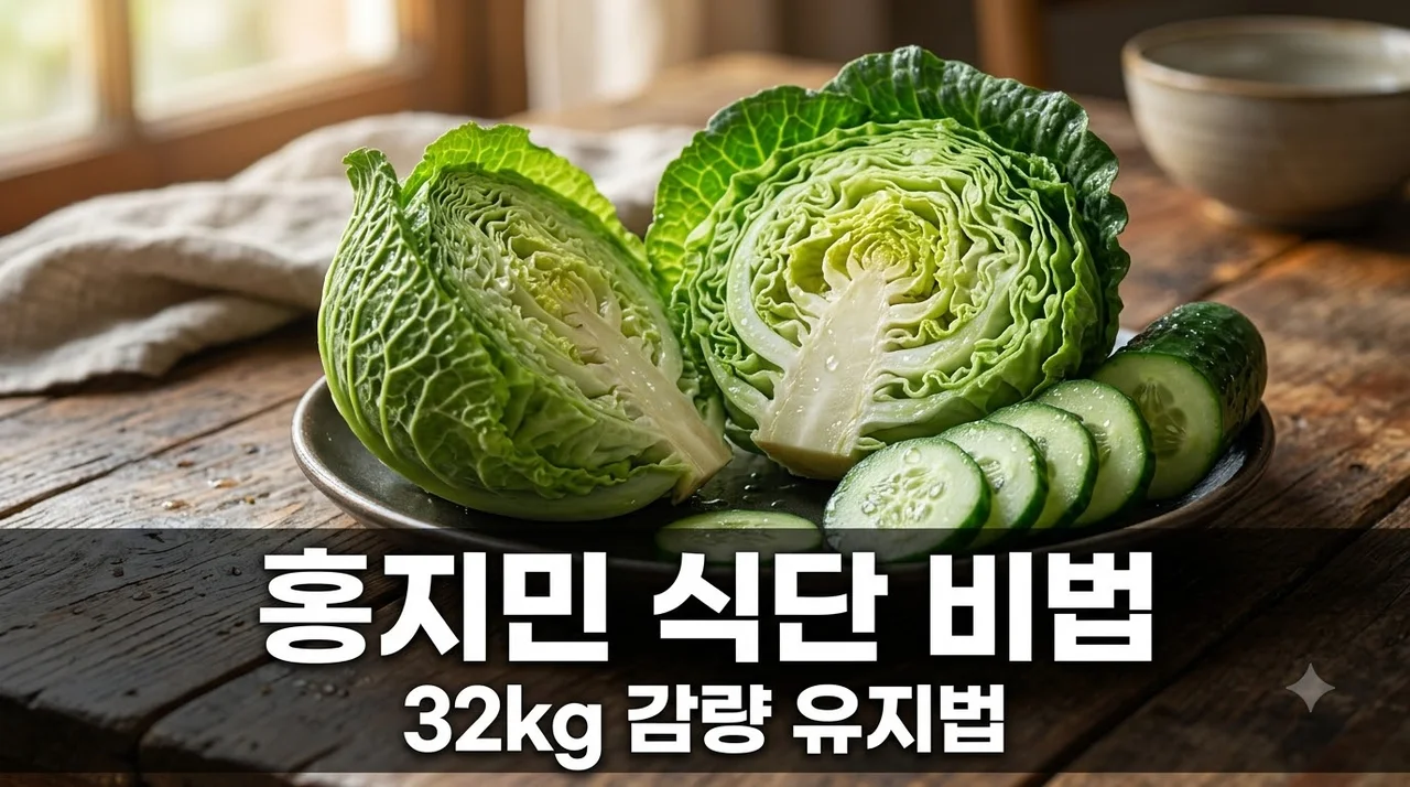 홍지민 다이어트 식단 비결, 32kg 감량 후 요요 없는 채소 습관과 식사 순서