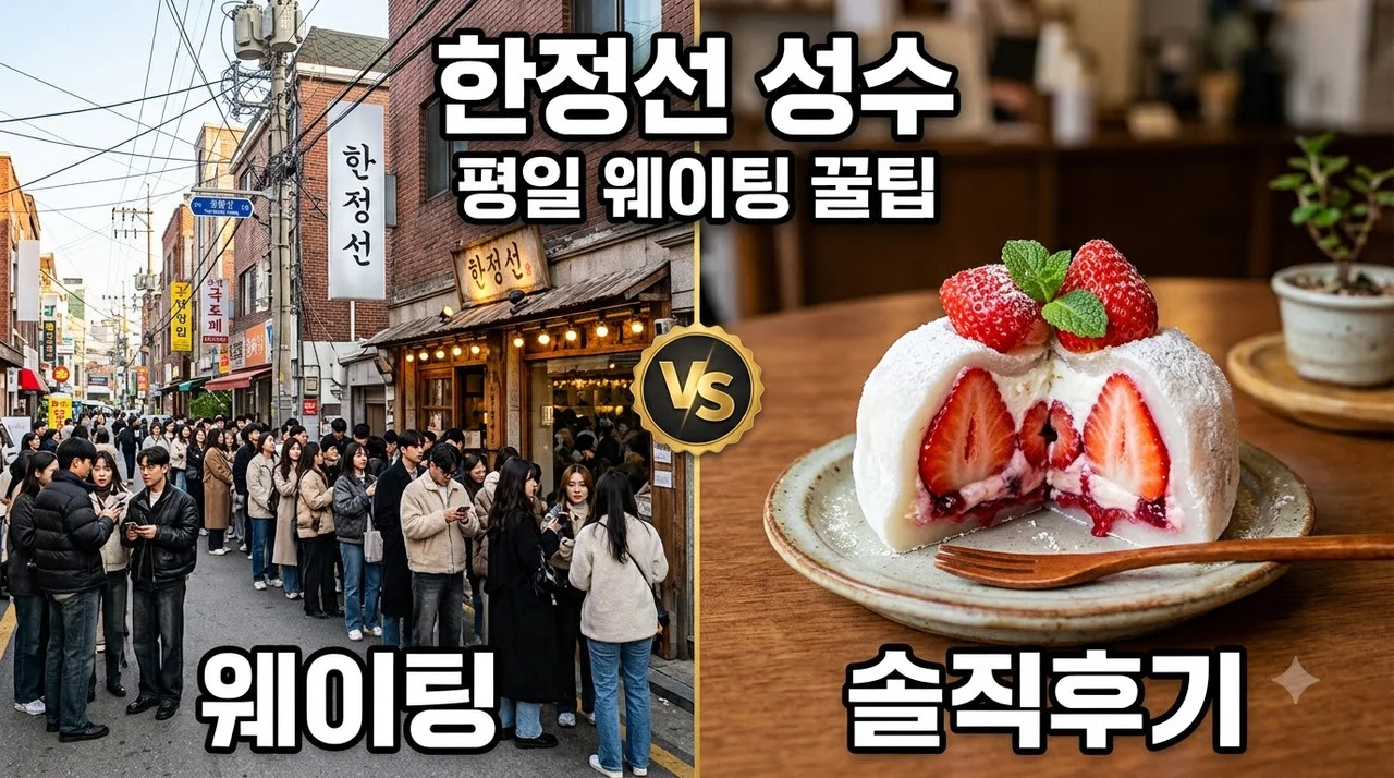 성수동 한정선 평일 웨이팅 꿀팁과 딸기요거트 찹쌀떡 내돈내산 후기