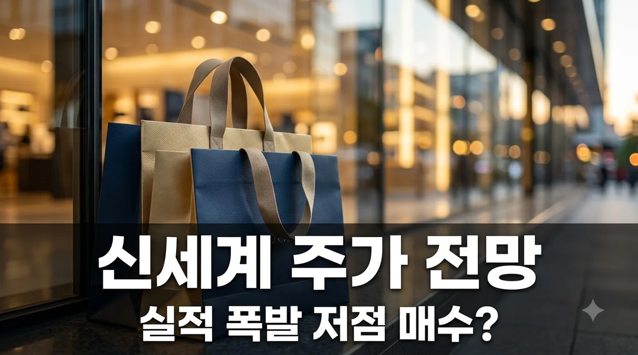 신세계 주가 전망: 45% 급락 후 '매수' 신호? 백화점·면세점 역대급 실적 분석