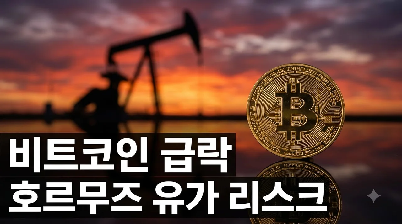 비트코인 하락 6만3000달러 붕괴 위기, 호르무즈 리스크와 유가 급등의 나비효과