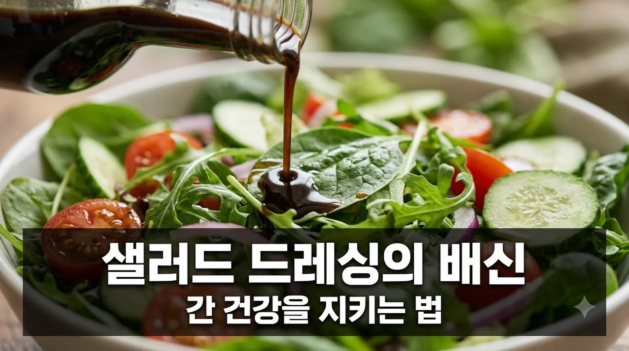 샐러드 드레싱 간 건강 주의보! 지방간 유발하는 설탕의 함정과 건강한 섭취법