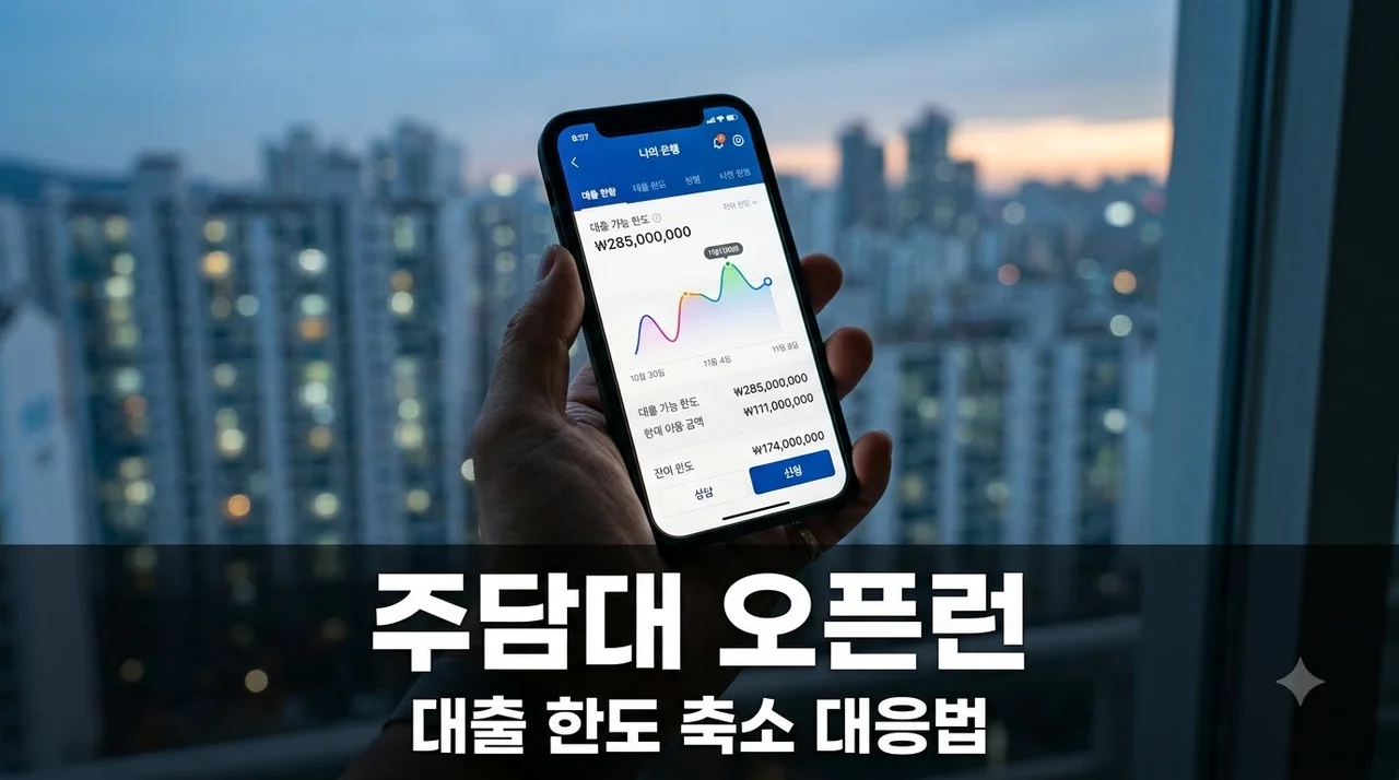 [주택담보대출 한도] 6억→3억 축소 충격, 새벽 5시 ‘주담대 오픈런’ 살아남는 법