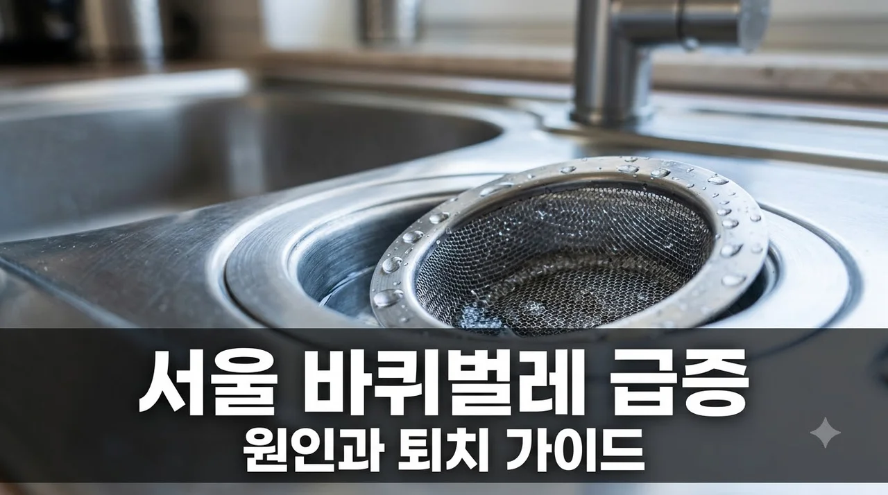 서울 바퀴벌레 민원 5배 급증! 서울역 떼 지은 원인과 확실한 퇴치법