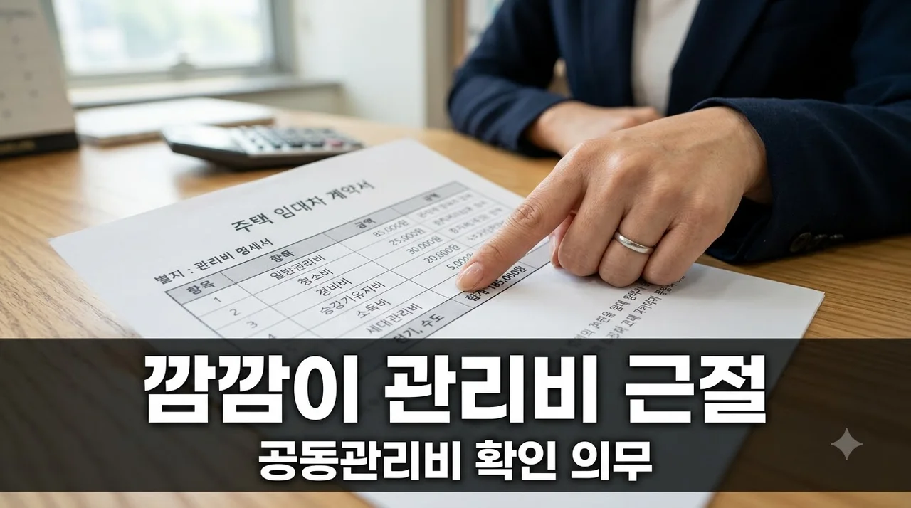 공동관리비 확인 의무화! 원룸 오피스텔 깜깜이 관리비 20만원 폭탄 막는 법